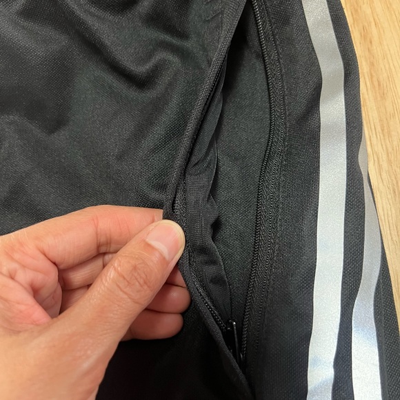 XL Adidas Track Sweatpants Mens Unisex Women Pants Activewear Sports Spandex Bla - Picture 7 of 9